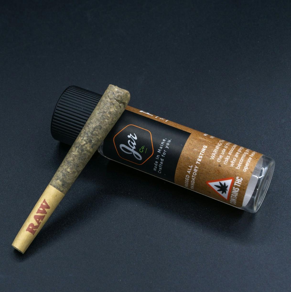 Jar Co Infused Cannabis Pre Rolls at Cannabis Cured Maine Dispensary